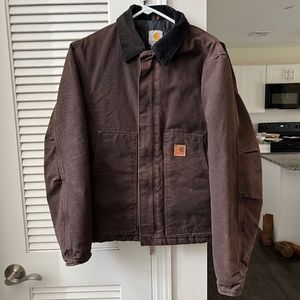 Carhartt Chore Jacket Heavy Coat Dark Brown RN 14806